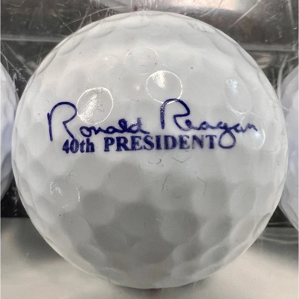 NIB President Ronald Reagan‎ Centennial Celebration 3 Golf Balls Top Flite #1